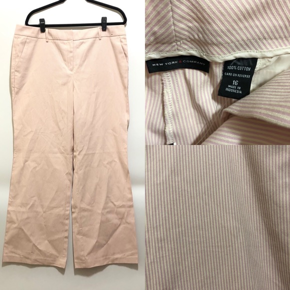 NY Company Pink Stretchy Professional Pants